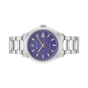 Bulova Tony Bennett NYC Purple Hammered Dial Watch #96B484