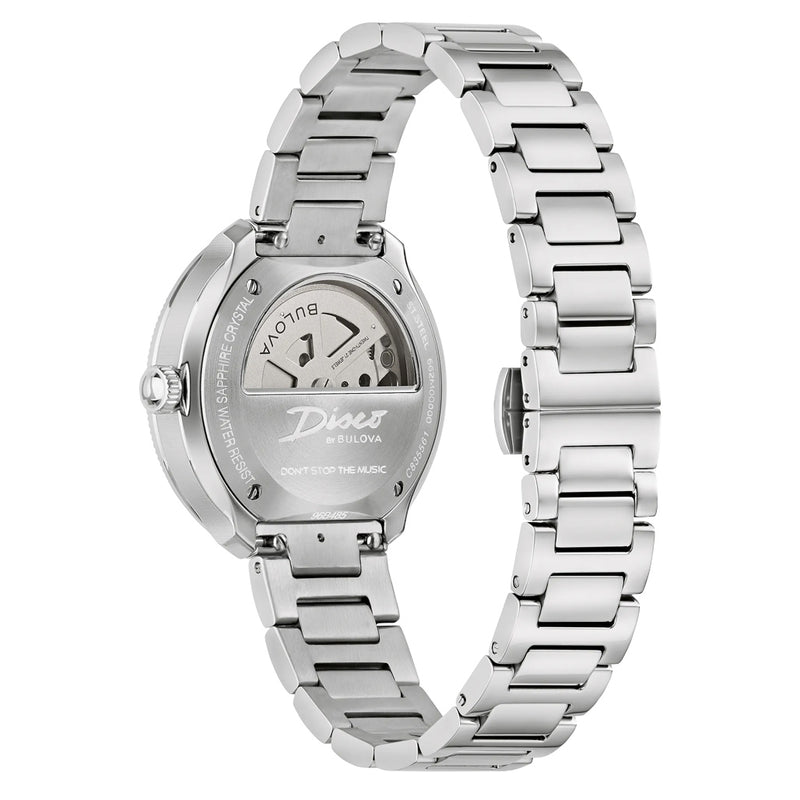 Bulova Disco Automatic Watch with Purple Dial #96B485