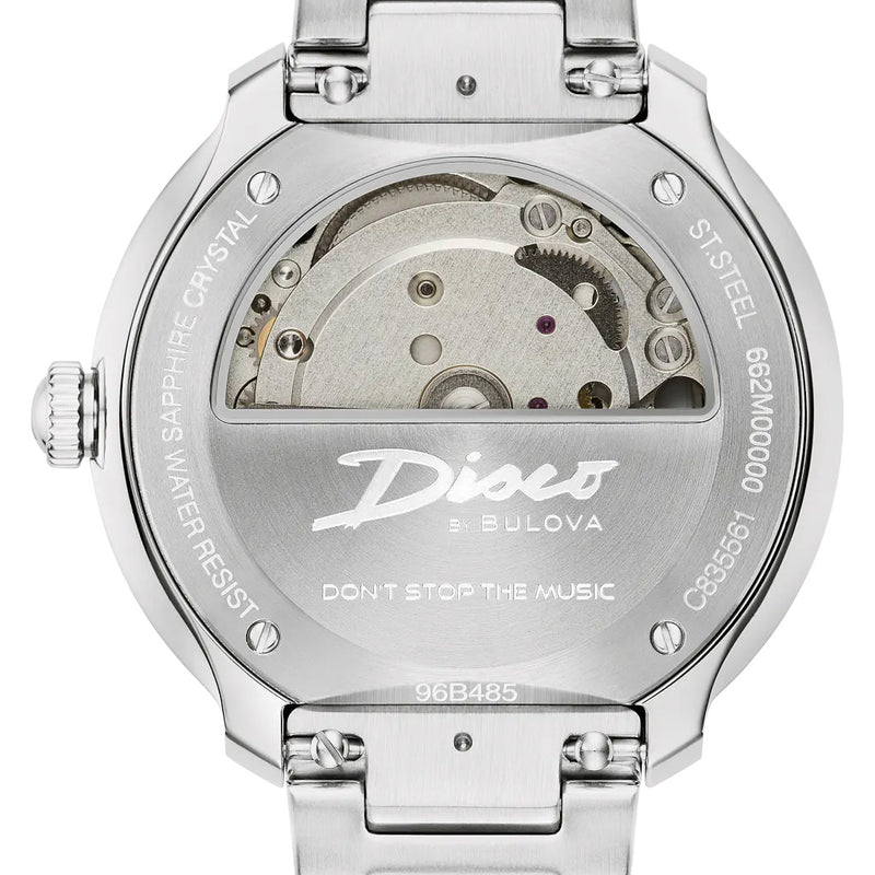 Bulova Disco Automatic Watch with Purple Dial #96B485