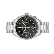 Bulova Lunar Pilot Chronograph 43.5mm with Black Dial and Stainless Steel Bracelet #96K111 side