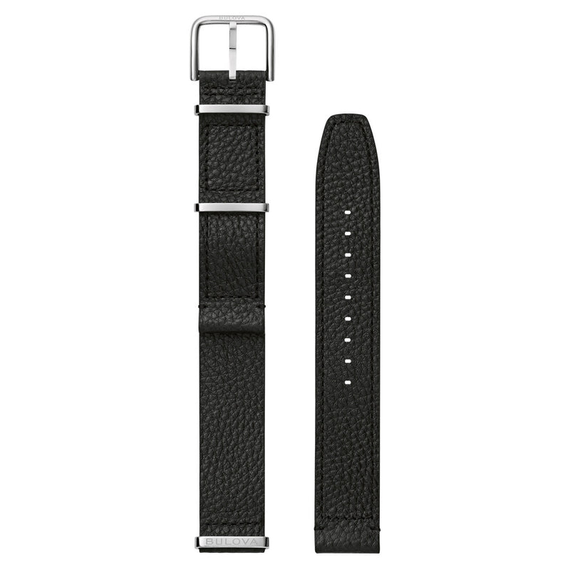 Bulova Lunar Pilot Chronograph 43.5mm with Black Dial and Stainless Steel Bracelet #96K111 band