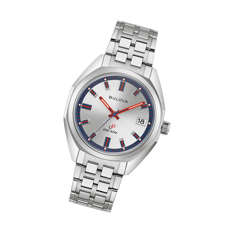 Bulova Jet Star Limited Edition Watch with Precisionist Movement and Silver Dial #96K112