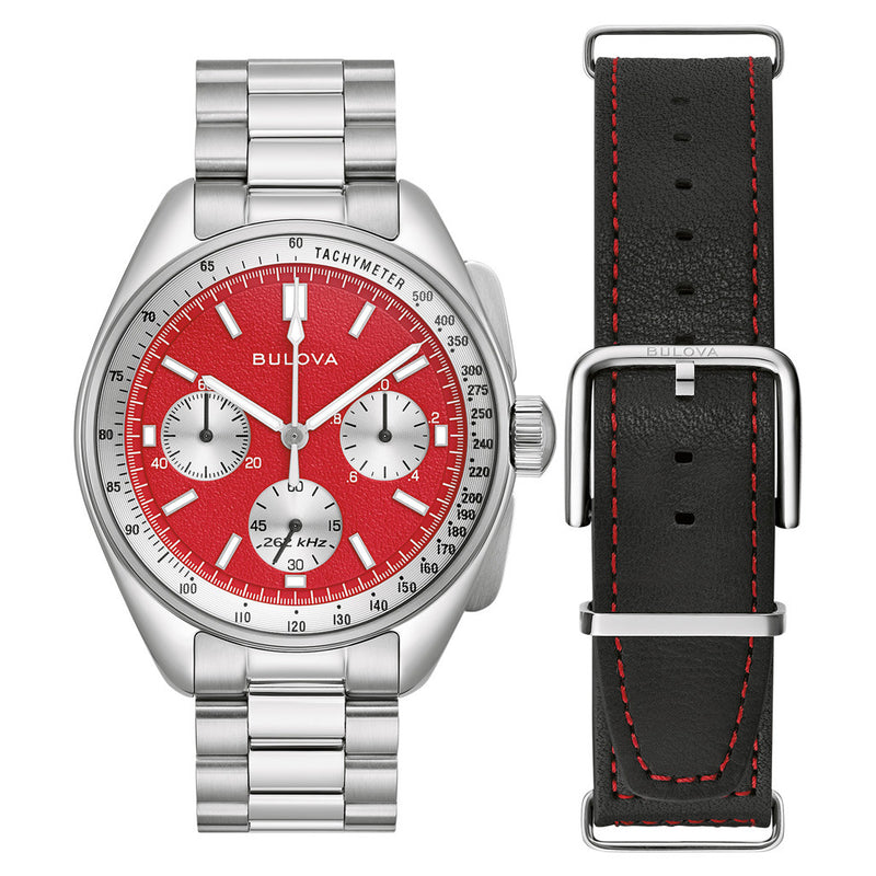 Bulova Lunar Pilot Chronograph with Red Dial #96K115