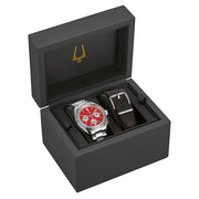 Bulova Lunar Pilot Chronograph with Red Dial #96K115