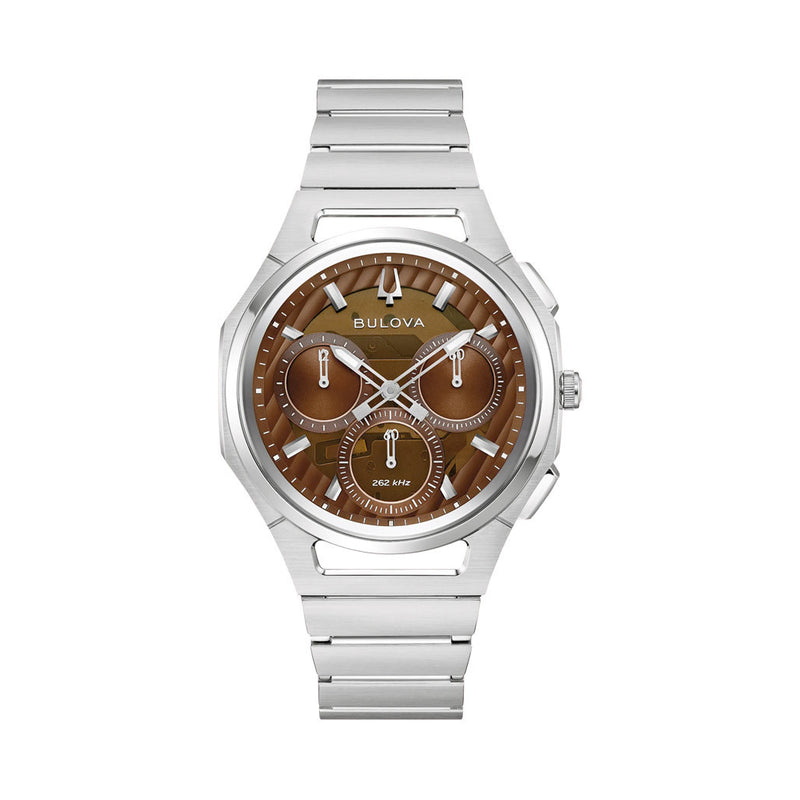 Bulova Curv 10th Anniversary Edition Chronograph in Brown #96K117