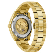 Bulova Gold-Tone Surveyor Open Heart with Blue Dial #97A203