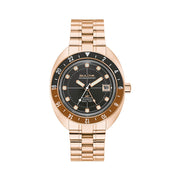 Bulova Oceanographer GMT Automatic Dive Watch in Rose Gold #97B215