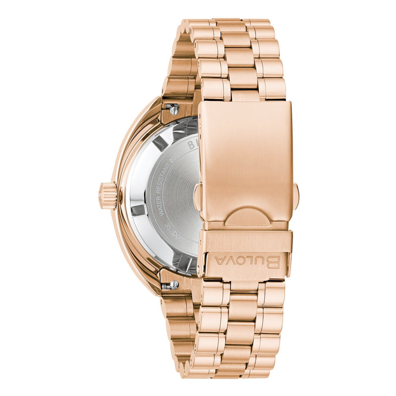 Bulova Oceanographer GMT Automatic Dive Watch in Rose Gold #97B215