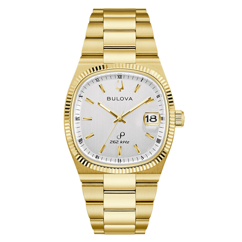 Bulova Super Seville Day-Date Gold-tone with White Dial #97B223