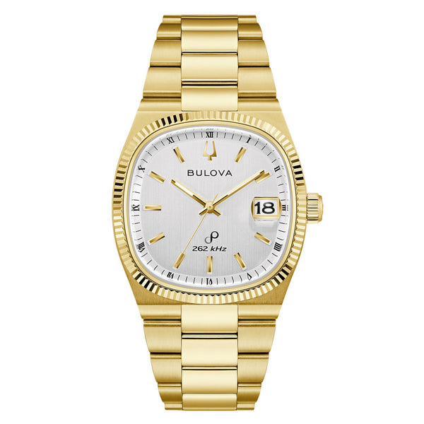 Bulova Super Seville Day-Date Gold-tone with White Dial #97B223