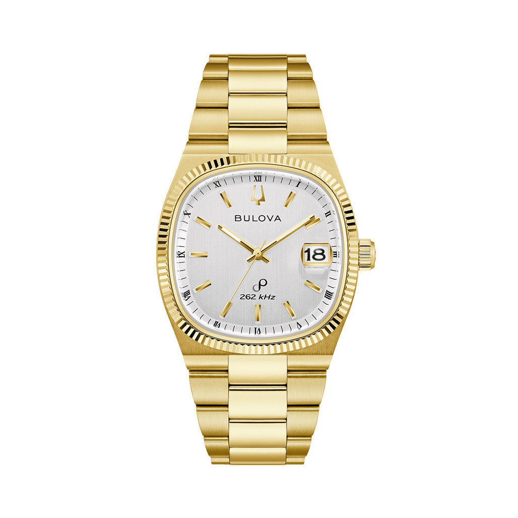 Bulova Super Seville Gold-tone Watch with Silver Dial #97B223