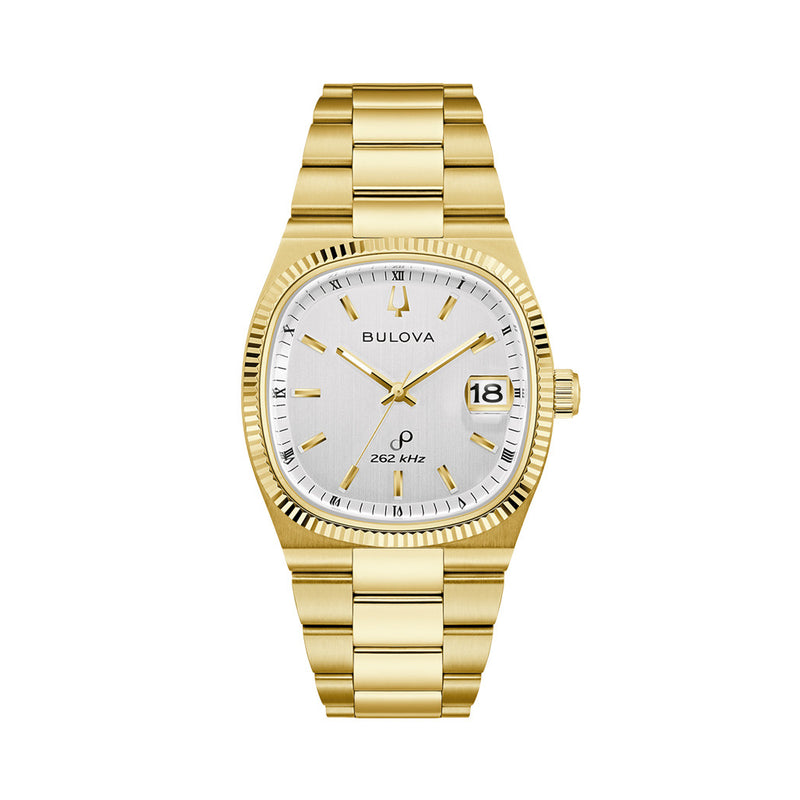Bulova Super Seville Day-Date Gold-tone with White Dial #97B223