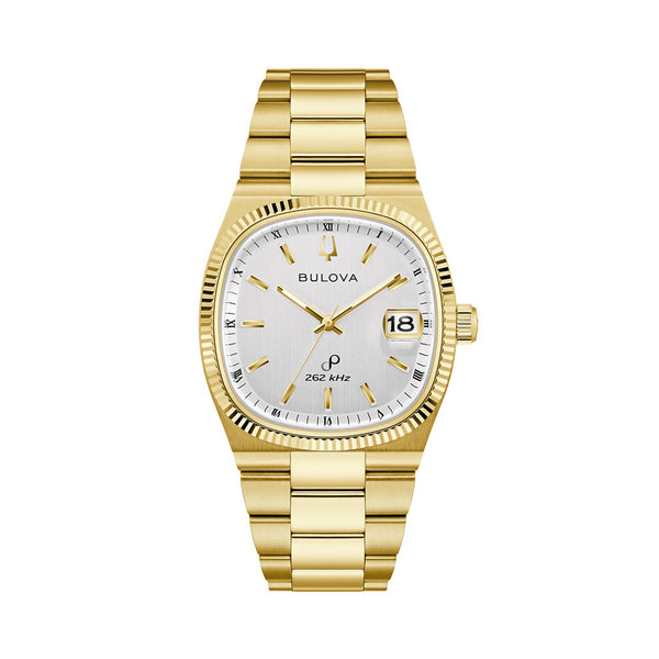 Bulova Super Seville Day-Date Gold-tone with White Dial #97B223