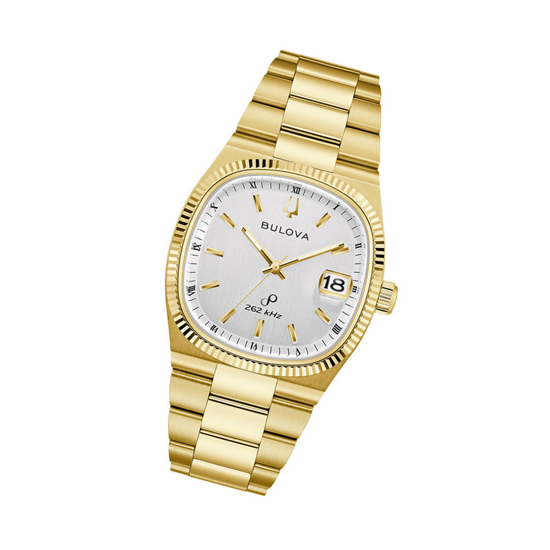 Bulova Super Seville Day-Date Gold-tone with White Dial #97B223