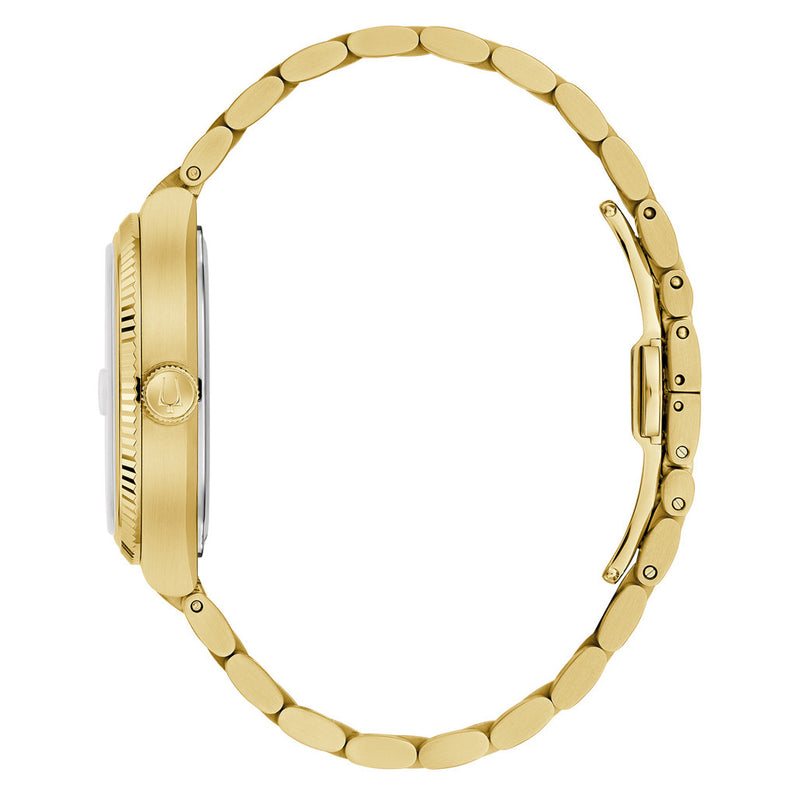 Bulova Super Seville Day-Date Gold-tone with White Dial #97B223