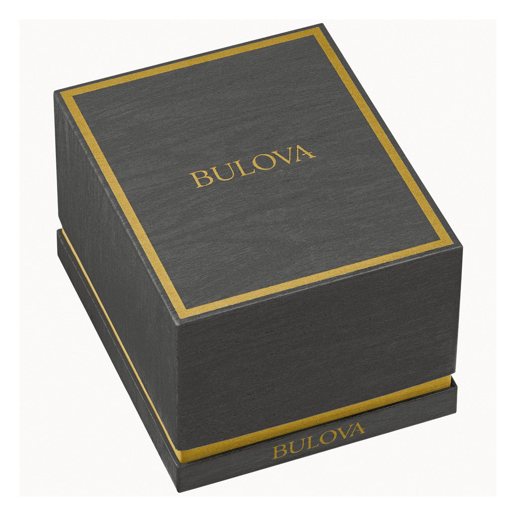 Bulova Surveyor Rose Gold-Tone With Purple Dial #97B234 — Long