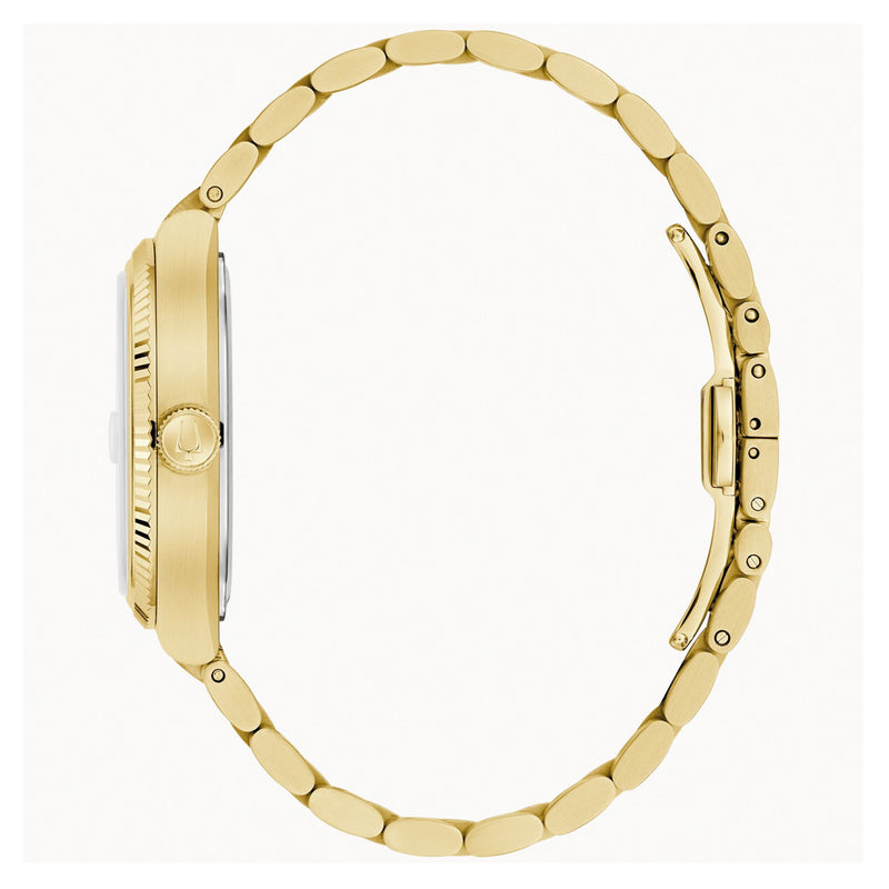 Bulova Super Seville Gold-Tone With Green Dial #97B237