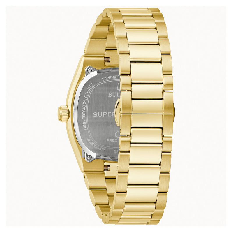 Bulova Super Seville Gold-Tone With Green Dial #97B237