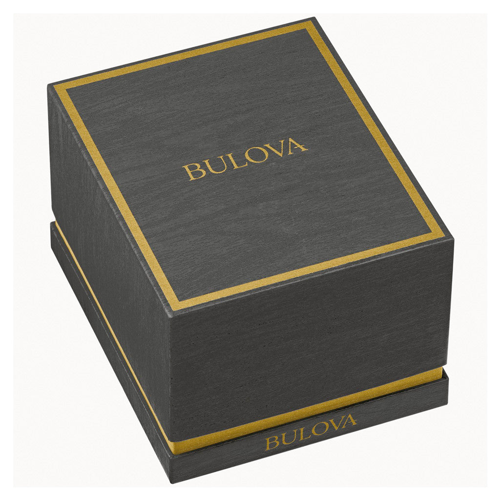 Bulova Super Seville Gold-Tone With Green Dial #97B237 — Long