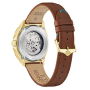 Bulova Tony Bennett NYC Brown Hammered Dial Watch #97B244