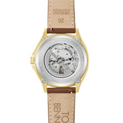 Bulova Tony Bennett NYC Brown Hammered Dial Watch #97B244