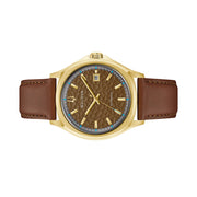 Bulova Tony Bennett NYC Brown Hammered Dial Watch #97B244