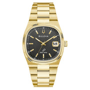Bulova Super Seville Precisionist Watch Gold Tone with Black Dial #97B246
