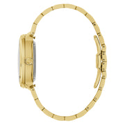 Bulova Disco Goldtone Automatic Watch with Blue Dial #97B247