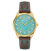 Bulova Sutton Watch with Turquoise MOP Dial #97L203