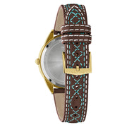 Bulova Sutton Watch with Turquoise MOP Dial #97L203