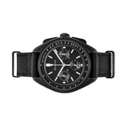 Bulova Lunar Pilot Chronograph 45mm with Black Dial and Black IP Case #98A186 side