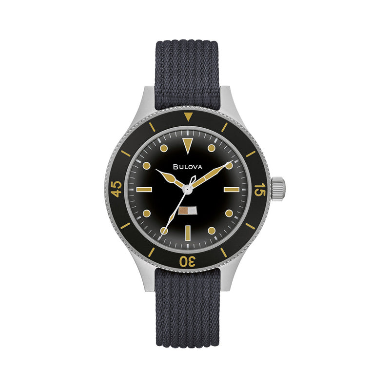 Bulova MIL SHIPS 41mm Automatic Field Watch with Big Dome Sapphire Crystal #98A266
