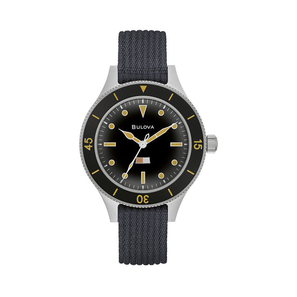 Bulova MIL SHIPS 41mm Automatic Field Watch with Big Dome Sapphire Crystal #98A266