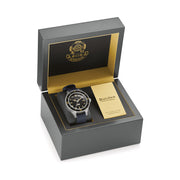 Bulova MIL SHIPS 41mm Automatic Field Watch with Big Dome Sapphire Crystal #98A266 box