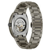 Bulova Maquina Gun Metal Green Dial Skeleton #98A321