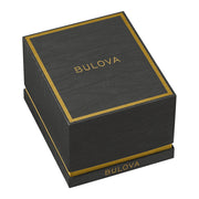Bulova Maquina Gun Metal Green Dial Skeleton #98A321