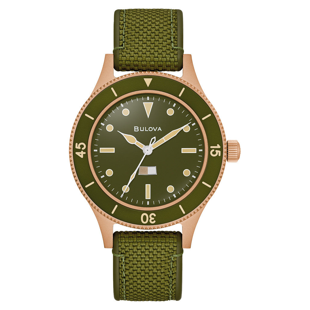 Bulova MIL SHIPS 41mm Automatic Bronze Watch with Big Dome