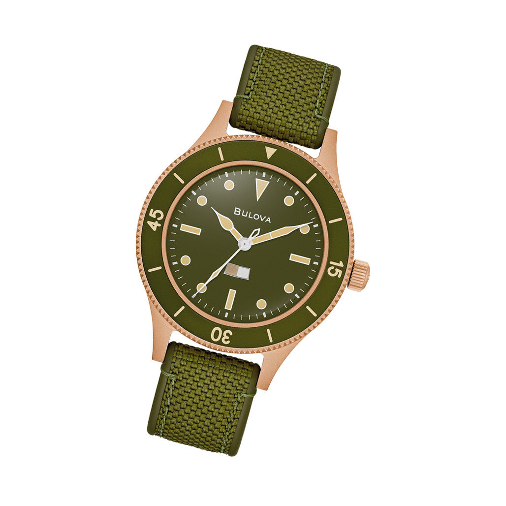 Bulova MIL SHIPS 41mm Automatic Bronze Watch with Big Dome