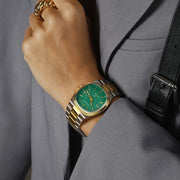 Bulova Super Seville Two-Tone Jade Dial #98A336