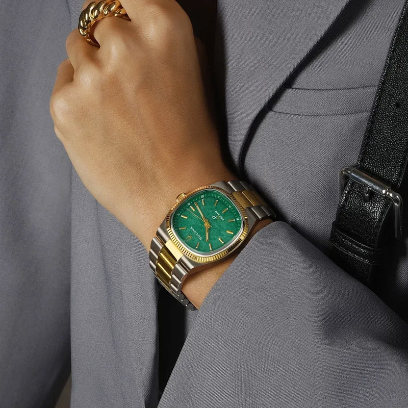Bulova Super Seville Two-Tone Jade Dial #98A336