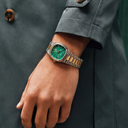 Bulova Super Seville Two-Tone Jade Dial #98A336