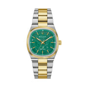Bulova Super Seville Two-Tone Jade Dial #98A336