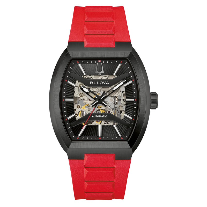 Bulova Maquina Black Dial Skeleton #98A341
