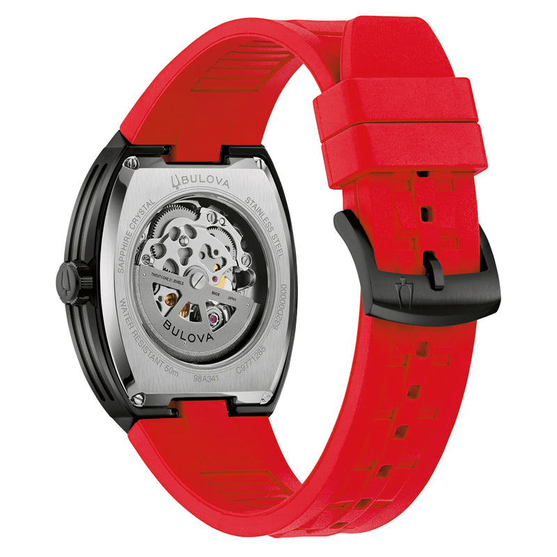 Bulova Maquina Black Dial Skeleton #98A341