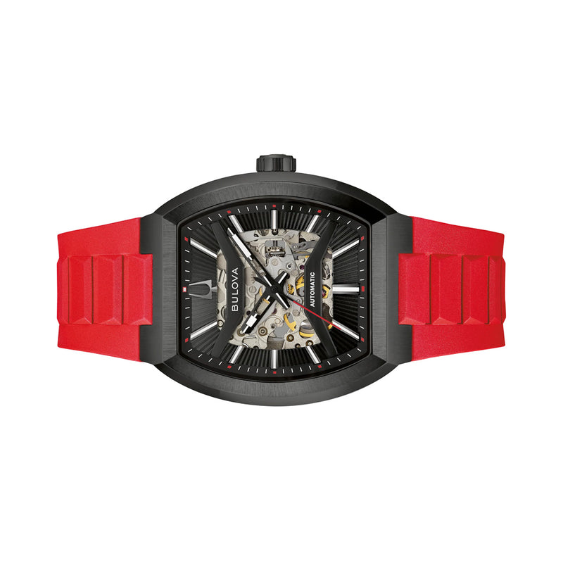 Bulova Maquina Black Dial Skeleton #98A341