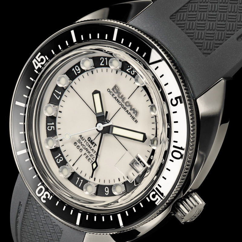 Bulova Oceanographer GMT Automatic Dive Watch with Full Lume Dial #98B407