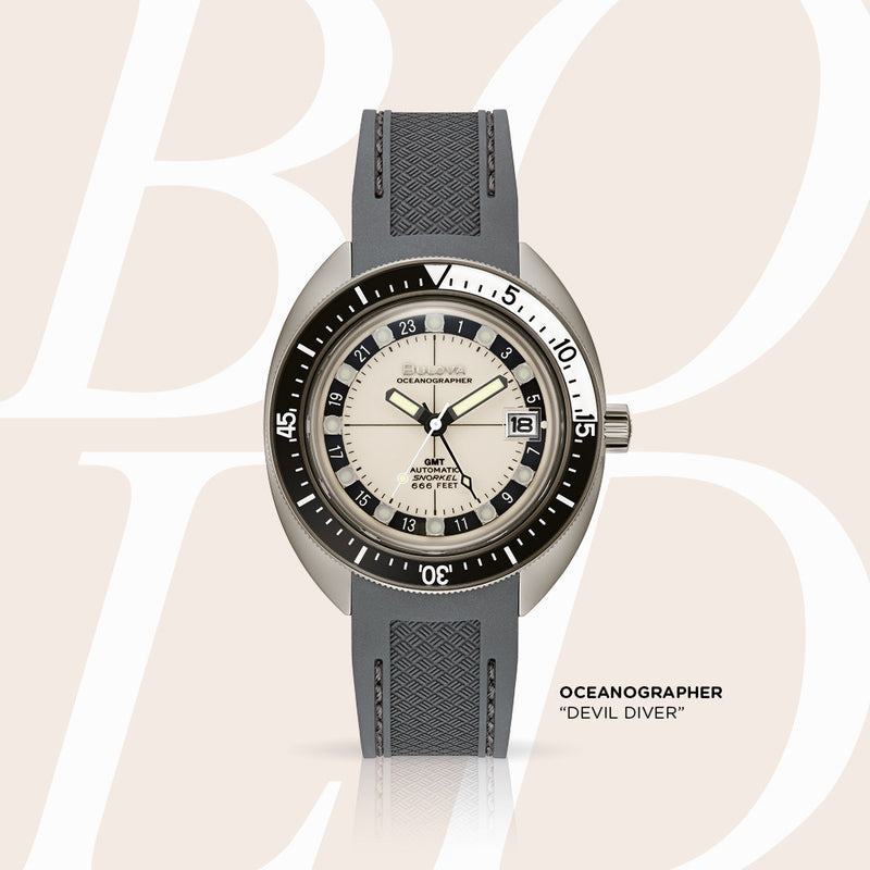 Bulova Oceanographer GMT Automatic Dive Watch with Full Lume Dial #98B407