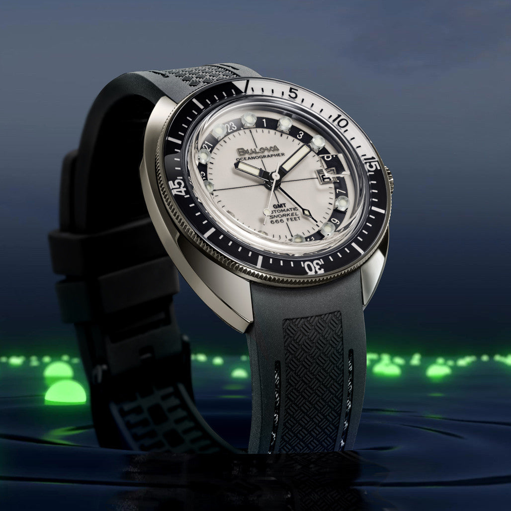 Bulova Oceanographer GMT Automatic Dive Watch with Full Lume Dial