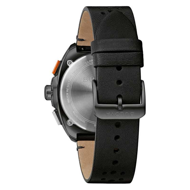 Bulova Racer Chronograph with Black Dial and Orange Accents #98B428