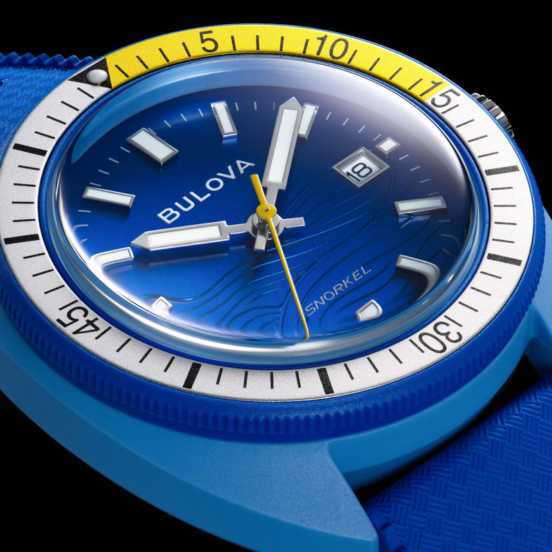 Bulova Snorkel Hybrid Ceramic Blue Tang Watch #98B445